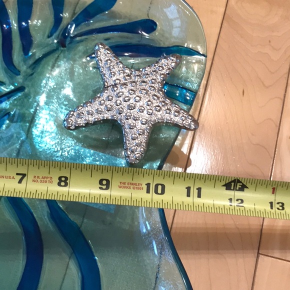 New! Nautilus shell glass serving plate - by Fancy Th@t Gift & Decor - Picture 7 of 7